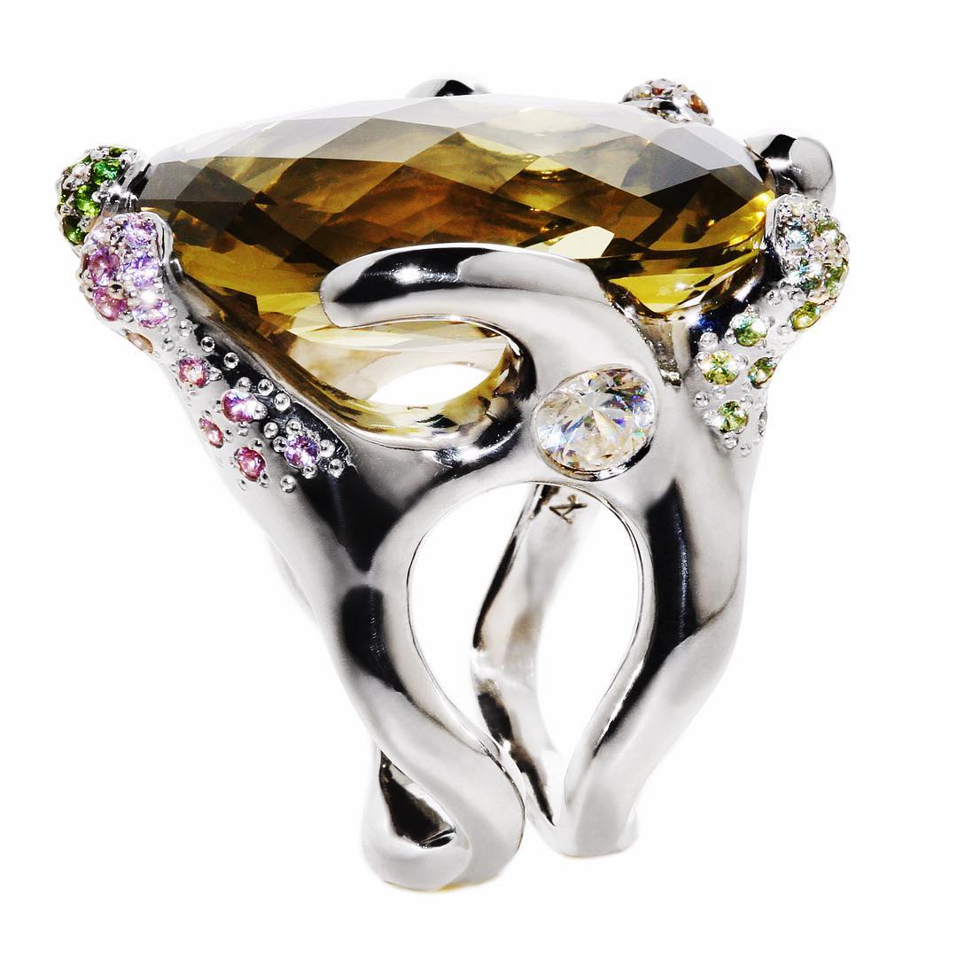 finejewelry ring gold diamond gemstone oneofakind splash colorful art love instadaily instastyle instagood picoftheday accessories instajewelry