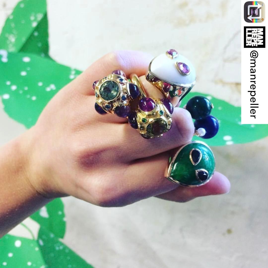 Repost from @manrepeller using @RepostRegramApp – Regram shot by @cestclairette @susabeckfinejewellery @alinaabegg because every Tuesday should end with a knuckle sandwich