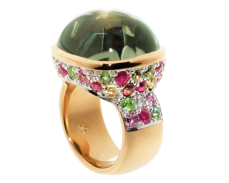 finejewelry ring gold gemstone diamond oneofakind bright colorful like garden flowers bouquet atelier munich oneofakind handcrafted instagood instajewelry haveaniceday