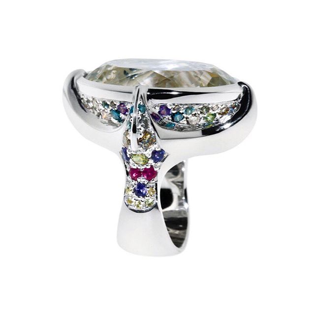 finejewelry ring whitegold gemstone diamonds cool fruity colors grail atelier munich handcrafted jewelery oneofakind instajewelry instagood haveaniceday