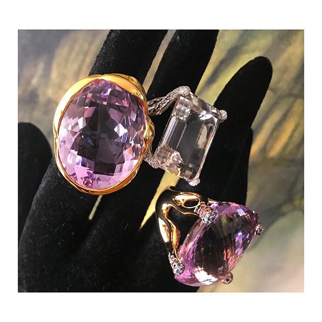 finejewellery cocktail ring gold rosegold gems diamond violet champagne color atelier munich workshop handmade oneofakind statement jewelry instagood haveaniceday