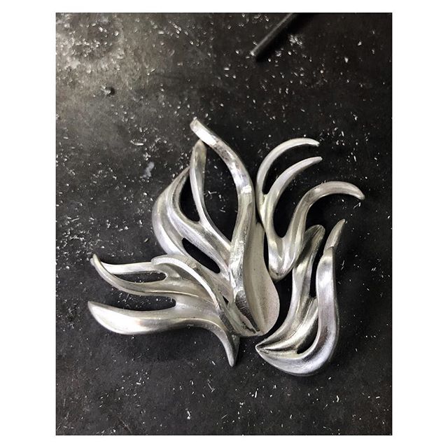 finejewelry workinprogress behindthescenes workshop atelier handmade molding sculpturing inspired by nature leaf wave silver gold jewelry instagood haveaniceday