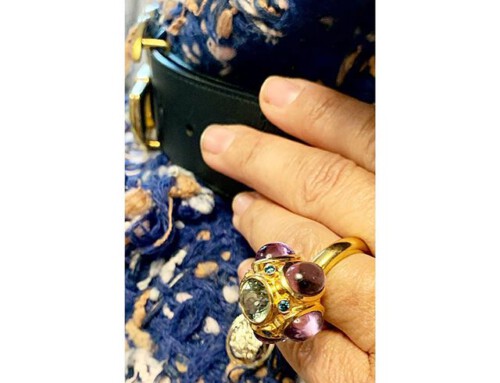 customers love ring capsule gold gemstones petrol diamonds perfect fit finejewelry atelier munich oneofakind handcraft instajewelry instagood haveaniceday